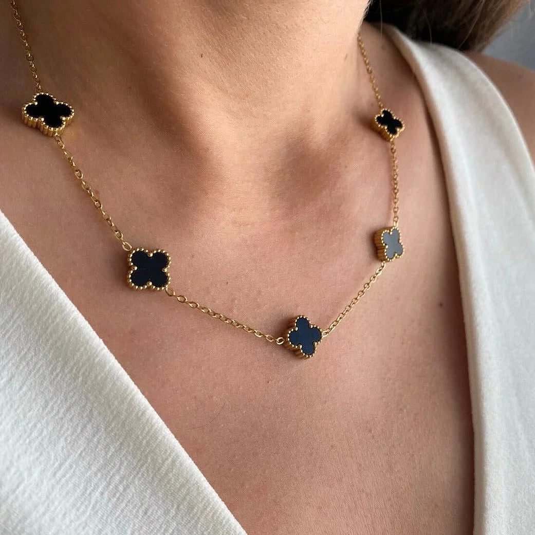GARGANTILLA VAN CLEEF 10 TREBOL Y CAJA - AMOR Y AMISTAD