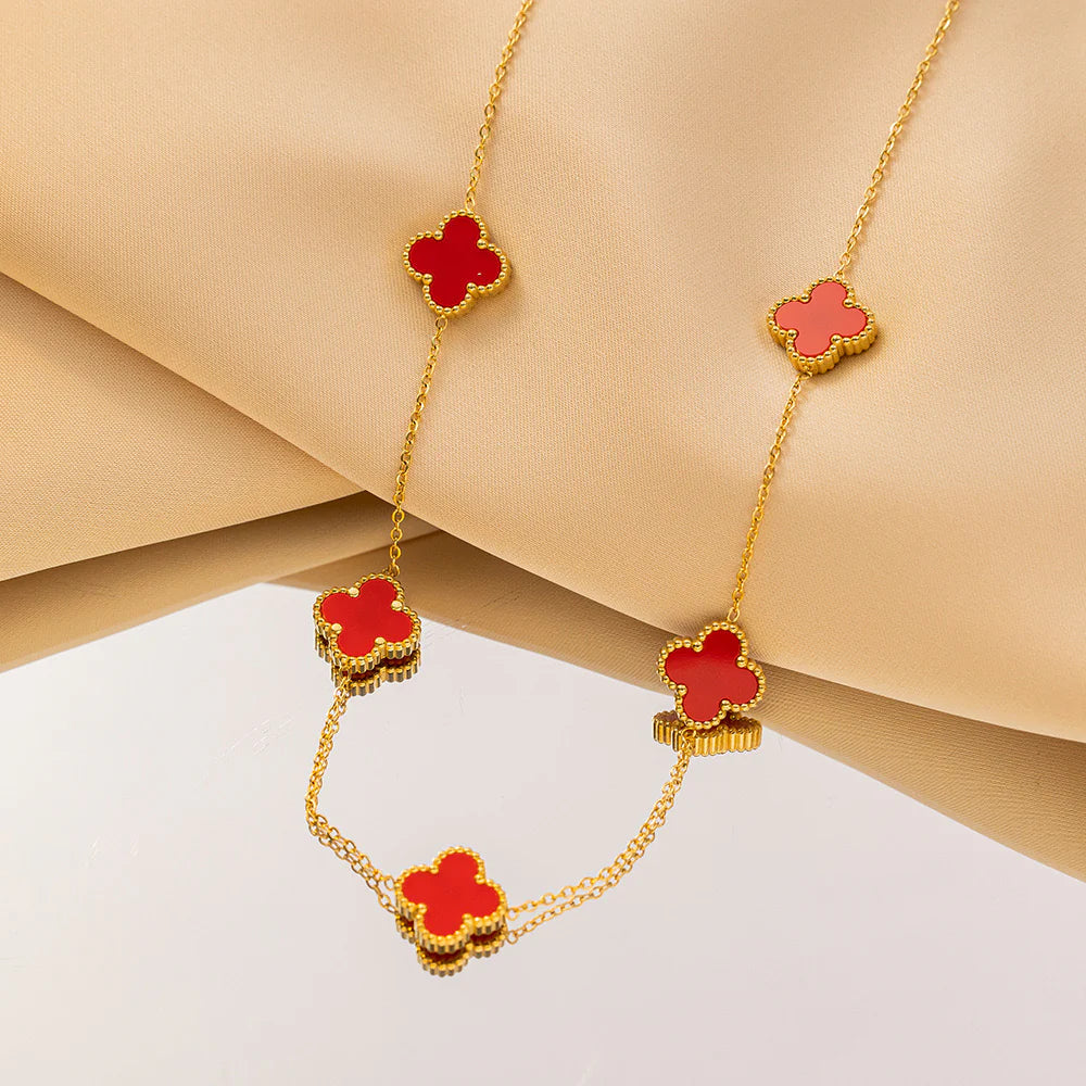 GARGANTILLA VAN CLEEF 10 TREBOL Y CAJA - AMOR Y AMISTAD