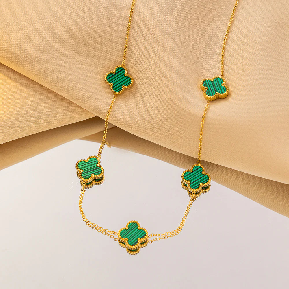 GARGANTILLA VAN CLEEF 10 TREBOL Y CAJA - AMOR Y AMISTAD