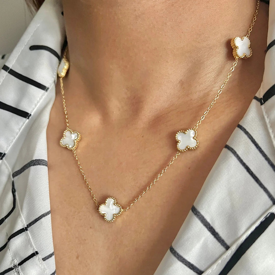 GARGANTILLA VAN CLEEF 10 TREBOL Y CAJA - AMOR Y AMISTAD