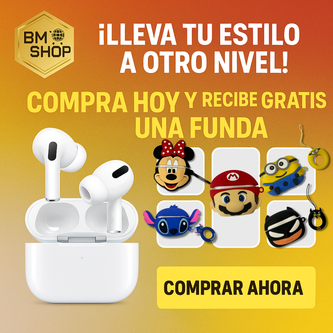 🎧 AIRPODS PRO 2 ¡LLÉVATE CABLE + ESTUCHE DE PERSONAJE GRATIS! 🎁