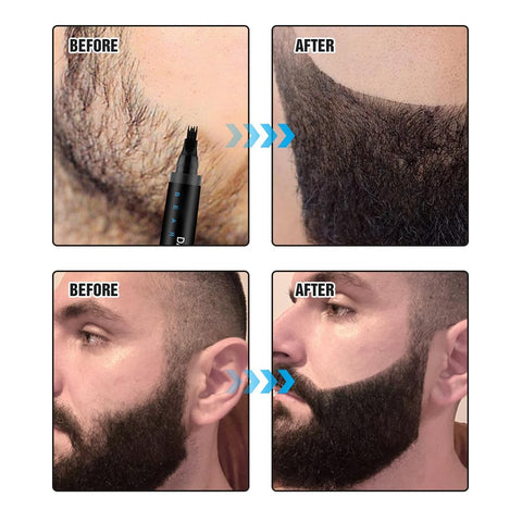 ✒️ LÁPIZ PARA BARBA DARK BROWN 3D ✨