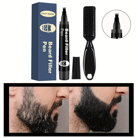 ✒️ LÁPIZ PARA BARBA DARK BROWN 3D ✨